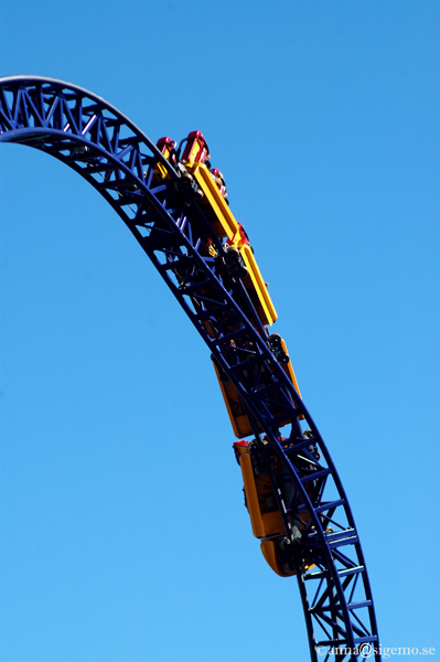 Going down along the rail