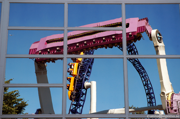 An reflection of ride